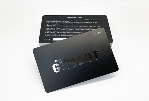 哑面烫银PVC卡片制作