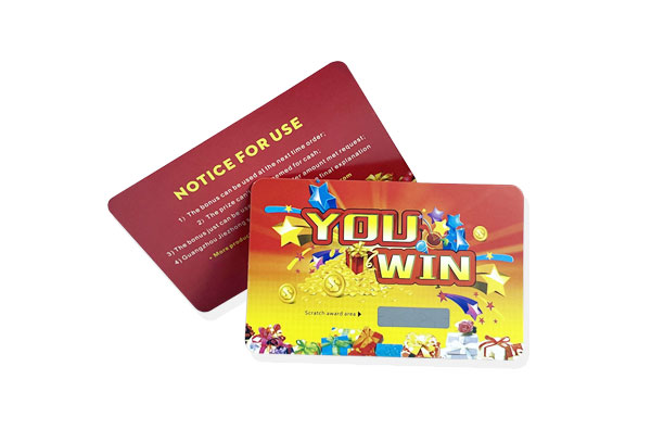 铜版纸可变数据刮刮卡定制